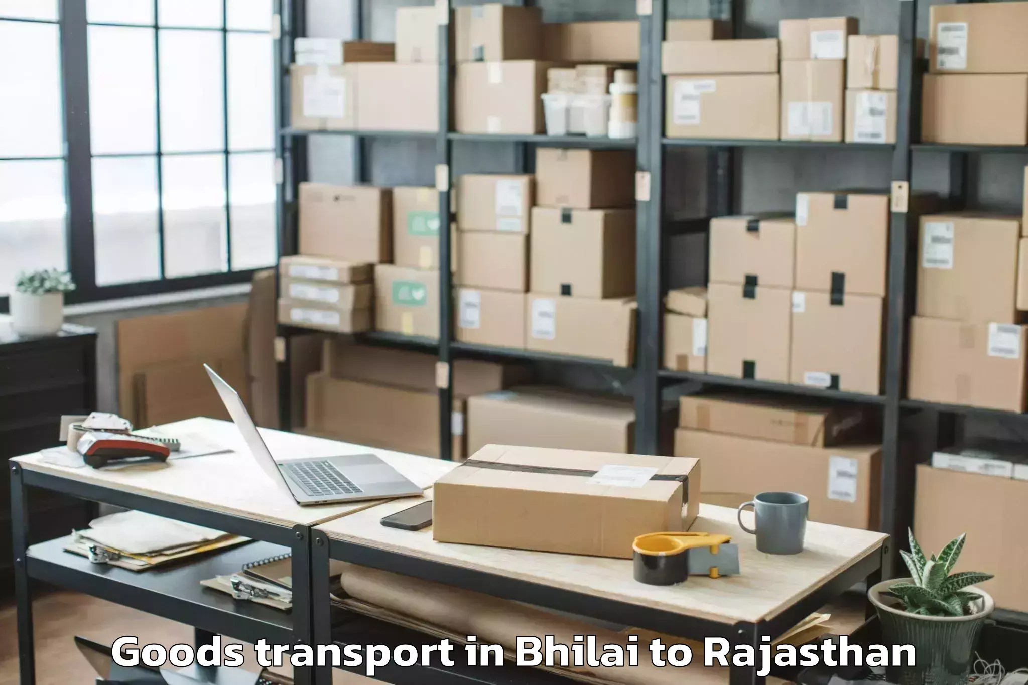 Trusted Bhilai to Lachhmangarh Goods Transport